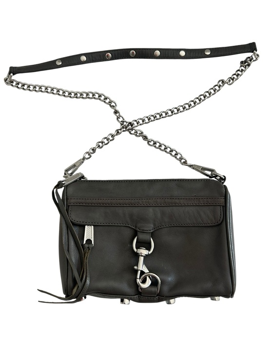 Rebecca Minkoff Handbags - Rebecca Minkoff Mini MAC Leather Crossbody Bag – Gunmetal Gray